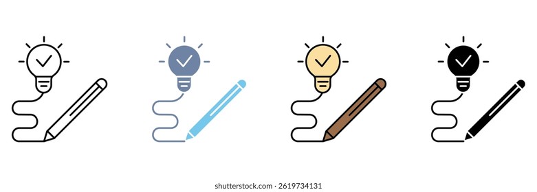 conception concept line icon. Simple element illustration.