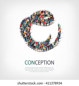 conception people sign 3d