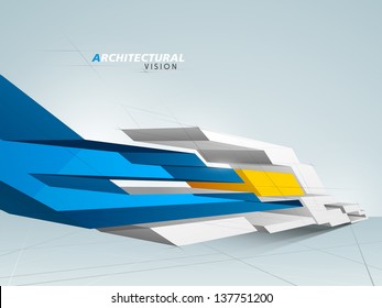 Conceptional architectural designing concept.