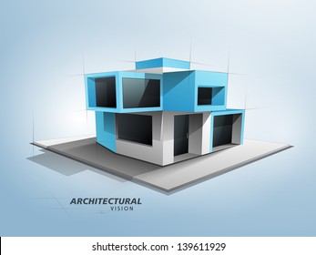 Conceptional architectural designing concept.