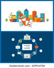 Concepts for business analysis and planning, financial strategy, financial report, consulting, teamwork, project management and development. Investment business. Business protection.