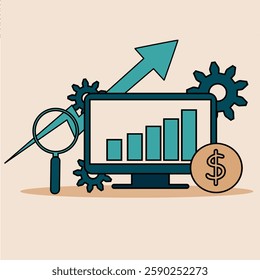 concepts of business growth, process optimization, and data analysis to increase revenue and operational efficiency. 