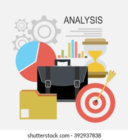 Concepts for business planning and accounting, analysis, audit, project management, marketing, research in flat design style.
