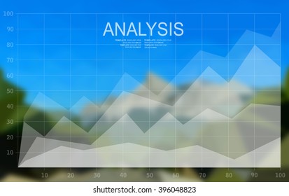 Concepts for business planning and accounting, analysis, audit, project management, marketing, research in flat design style.