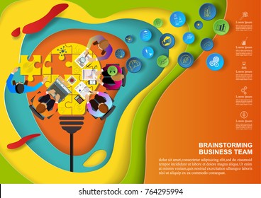 Concepts for business teamwork.solution and innovation analysis and , consulting, project management, financial report and strategy team . vector illustration.