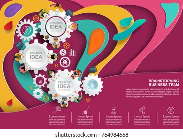 Concepts for business teamwork.solution and innovation analysis and , consulting, project management, financial report and strategy team . vector illustration.