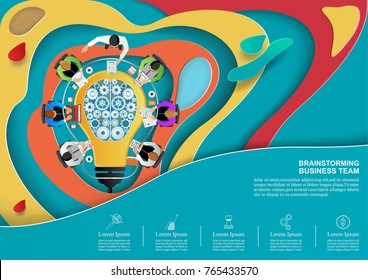 Concepts for business teamwork.solution and innovation analysis and , consulting, project management, financial report and strategy team . vector illustration.