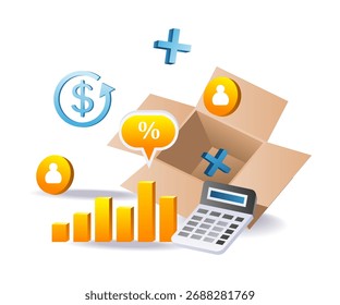 Concepts for Competitive Advantage  concept illustration