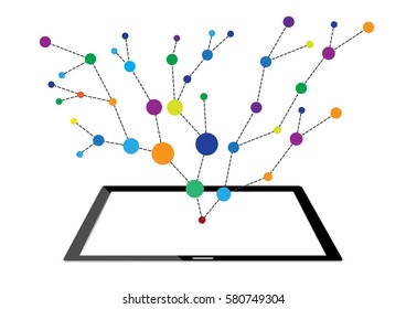Concepts of internet networking technology into tablet