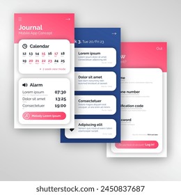 Concepts mobile app vector design in eps 10