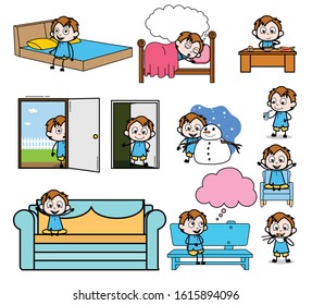 Concepts with Office Guy - Set of Concepts Vector illustrations
