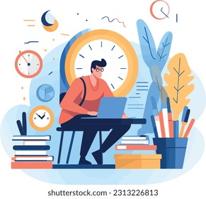 Concepts related to productivity, such as time management, organization, and efficient work practices