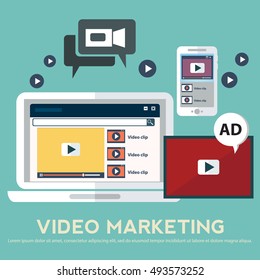 Concepts for video marketing, advertising, social media, web and mobile apps and services, e-commerce, SEO. Concepts for website banners and printed materials