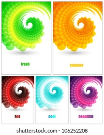 conceptual abstract background set (ideal for cover design, business theme works)