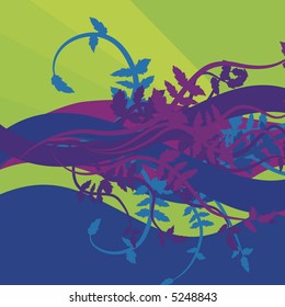 Conceptual abstract background of waves of nature.