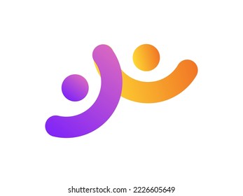 Conceptual Abstract Business Symbols. Vector Signs with Gradients and Circles