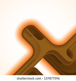 Conceptual abstraction in color. Vector illustration.