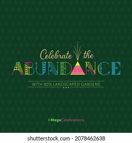 conceptual abundance Mega Celebrate Design with landscaped gardens