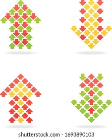 Symbolsatz für konzeptionelle Pfeile