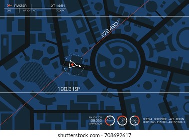 Conceptual art of a tracking radar