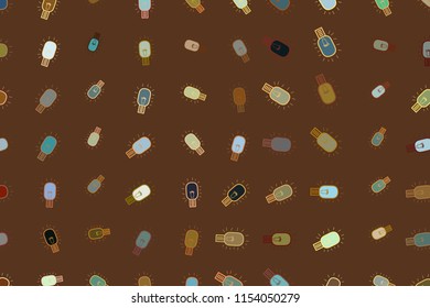 Conceptual background bulb for design catalog or texture. Vector artwork.