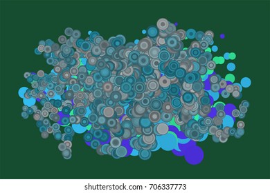 Conceptual background circles, bubbles, sphere or ellipses pattern for design. Vector illustration graphic.