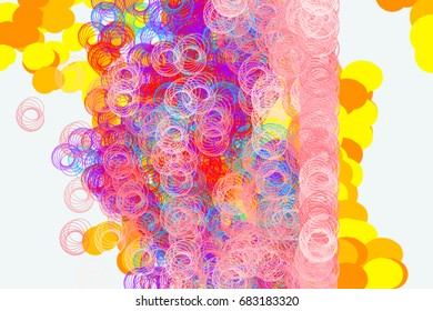 Conceptual background circles or ellipses pattern for design. Vector illustration graphic.
