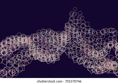 Conceptual background ellipse & square box pattern for design. Vector illustration graphic.