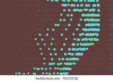 Conceptual background ellipse & square box pattern for design. Vector illustration graphic.