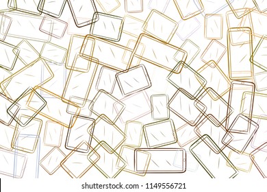 Conceptual background handphone or mobilephone for design catalog or texture. Vector artwork.