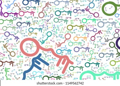 Conceptual background handphone or mobilephone for design catalog or texture. Vector artwork.