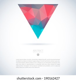 conceptual background ideal for several operator design with 3d geometrical colourful triangle straight water therapy colourful conceptual background scene multicolored numeric glassware wash cloud fa