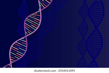 Conceptual background illustration of DNA structure,Genetic editing technology for life