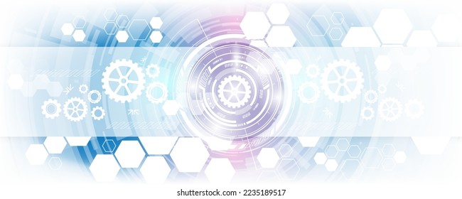 
conceptual background image of cogs and speed of future digital technology