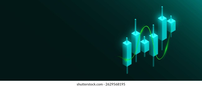 Konzeptuelles Hintergrundbild der Finanzanalyse, Börse, Handel.