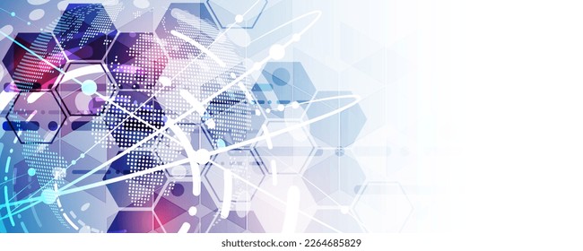 Conceptual background image of modern information communication technology world