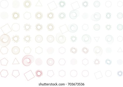 Conceptual background mixed pattern for design. Style of mosaic or tile. Vector illustration graphic.