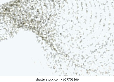 Conceptual background motion, particle or random pattern for design. Vector illustration graphic.