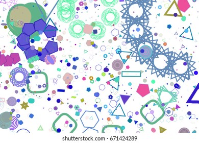 Conceptual background motion, particle or random pattern for design. No overlapping. Vector illustration graphic.