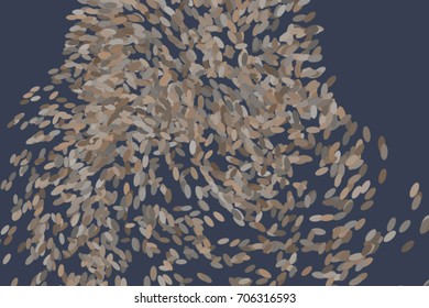 Conceptual background motion, particle or random pattern for design. Vector illustration graphic.