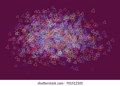 Conceptual background triangle pattern for design. Vector illustration graphic.