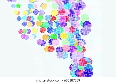 Conceptual background twirl circle line, path or  pattern for design. Vector illustration graphic.