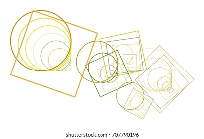 Conceptual background, for web page, graphic design, catalog or texture. Pattern of ellipse & square box. Vector illustration graphic.