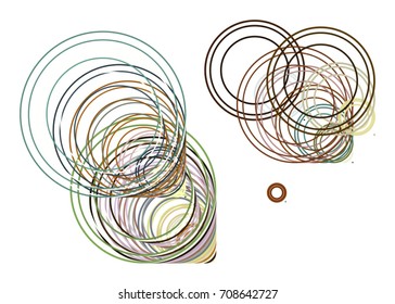 Conceptual background, for web page, graphic design, catalog or texture. Pattern of circles, bubbles, sphere or ellipses. Vector illustration graphic.