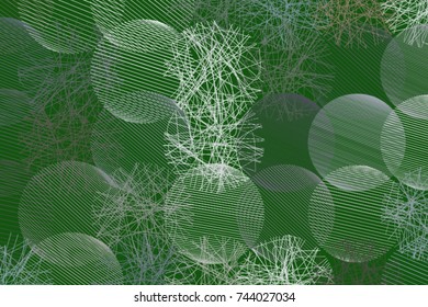 Conceptual background, for web page, graphic design, catalog or texture. Pattern of messy random line circles. Vector illustration graphic.