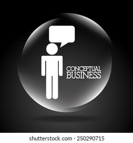 conceptual business design, vector illustration eps10 graphic 