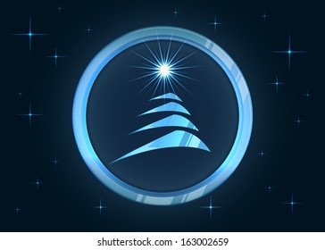 conceptual Christmas card vector