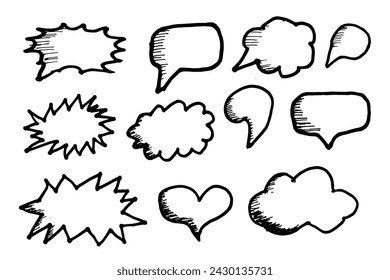 Conceptual Communication: Vector Sketch Speech Bubbles for Creative Designs