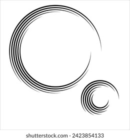 Conceptual design of abstract circle illustration