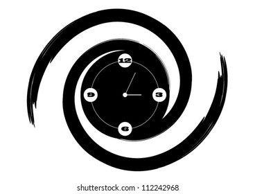 Conceptual design analog spiral watch